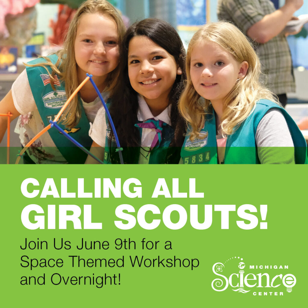 Space Scout Explorers Girl Scout Engineering Overnight Michigan