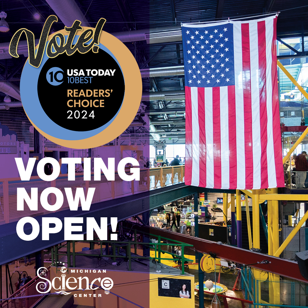 USA TODAY 10Best Readers' Choice award Michigan Science Center