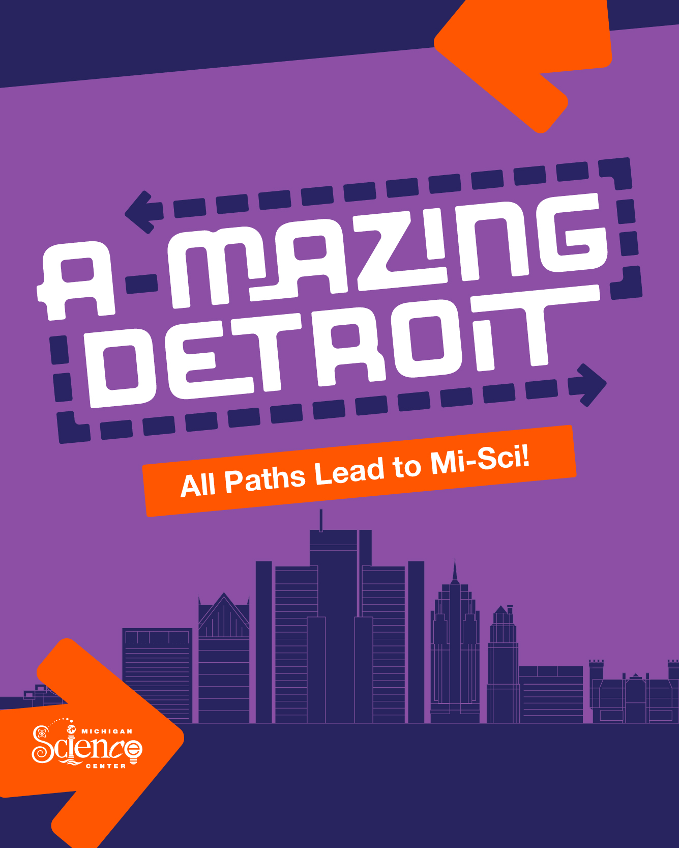 a mazing detroit maze concept landing page
